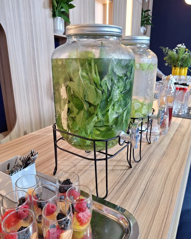 Rafraichissements bienvenus pour ce week-end prolongé.

Vous êtes plutôt menthe fraîche ou citron vert?

@les_traiteurs_de_france 
#traiteursdefrance #renaudtraiteur #softdrinks #BoissonDetox