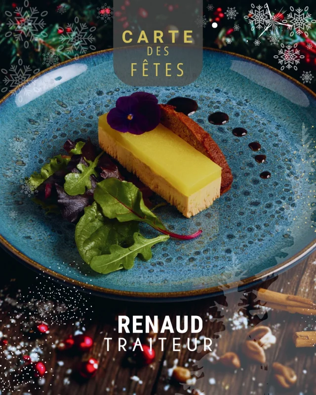🎄 Vous l'attendiez, notre carte des fêtes 2025 est en ligne ! 🎄
Découvrez nos menus pour Noël et le Nouvel An, et passez commande sur notre site (lien en bio)

📅Retrait de vos commandes les mercredis 24 et 31 décembre. 

📷 Foie gras glacé au Jasnières épicé, Pain d'épices

@les_traiteurs_de_france 
#renaudtraiteur #menusdefêtes #menudenoel #menureveillon #traiteursarthe #noël
