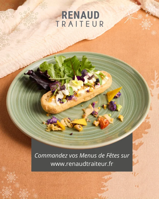 Notre entrée végétarienne pleine de saveurs qui ravira toutes les papilles pour les fêtes :
✨Éclair aux choux-fleurs, carottes jaunes & gingembre
Des saveurs fraîches, élégantes, et gourmandes.

Commandez sur www.renaudtraiteur.fr (lien en bio)
Profitez de 5% de réduction avec le code JANTICIPE pour toute commande passée jusqu'au 30 novembre inclus.

@les_traiteurs_de_france 
#renaudtraiteur #menusdefêtes #menudenoel #menureveillon #traiteursarthe #noël #végétarien