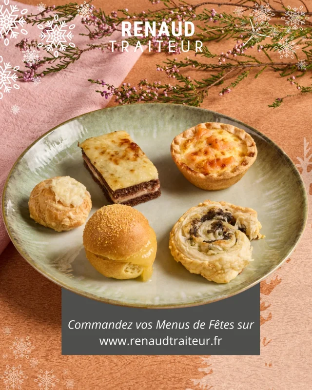 20 minutes au four… et l’apéritif devient croustillant, parfumé et terriblement gourmand. Parfait pour démarrer votre repas de fêtes !
✨Croque jambon, beurre truffé
✨Quiche saumon aneth
✨Burger poire Roquefort
✨Roulé escargots
✨Gougère fromage

Commandez sur www.renaudtraiteur.fr (lien en bio)
⚠ Derniers jours pour profiter des 5% de réduction avec le code JANTICIPE. Jusqu'au 30 novembre inclus. 

@les_traiteurs_de_france 
#renaudtraiteur #menusdefêtes #menudenoel #menureveillon #traiteursarthe #noël