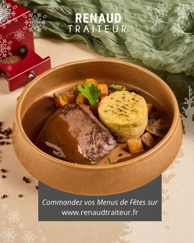 Une saveur noble, une cuisson maîtrisée… l’assiette parfaite pour un moment d’exception.
✨Pavé de Biche sauce au poivre de Sichuan, pressé de pommes de terre truffé, butternut rôti, champignons de Paris

Commandez sur www.renaudtraiteur.fr (lien en bio)

@les_traiteurs_de_france 
#renaudtraiteur #menusdefêtes #menudenoel #menureveillon #traiteursarthe #noël #gibier