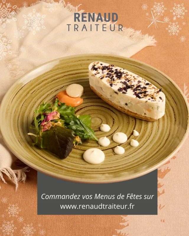 Le mariage délicat entre la finesse des noix de Saint-Jacques et la douceur de la dorade, relevé par des notes d'agrumes. Une création tout en équilibre pour ouvrir votre repas avec élégance et légèreté
✨Saint-Jacques, dorade, vinaigrette agrumes, sablé sésame

Commandez sur www.renaudtraiteur.fr (lien en bio)

@les_traiteurs_de_france 
#renaudtraiteur #menusdefêtes #menudenoel #menureveillon #traiteursarthe #noël #stjacques #dorade