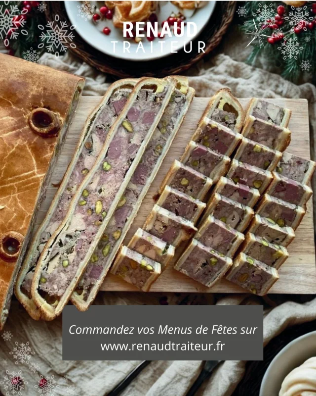 Un feuilletage doré, une farce généreuse, et des saveurs authentiques, notre pâté croûte maison en tranches apéritives sublime vos repas de fin d’année.

Commandez sur www.renaudtraiteur.fr (lien en bio)

@les_traiteurs_de_france 
#renaudtraiteur #menusdefêtes #menudenoel #menureveillon #traiteursarthe #noël #patéencroute #patécroute